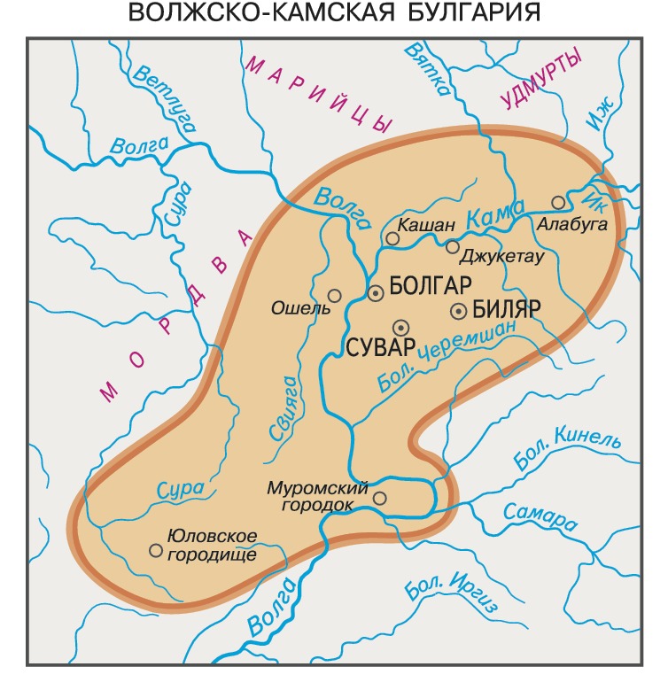 Болгарское городище карта