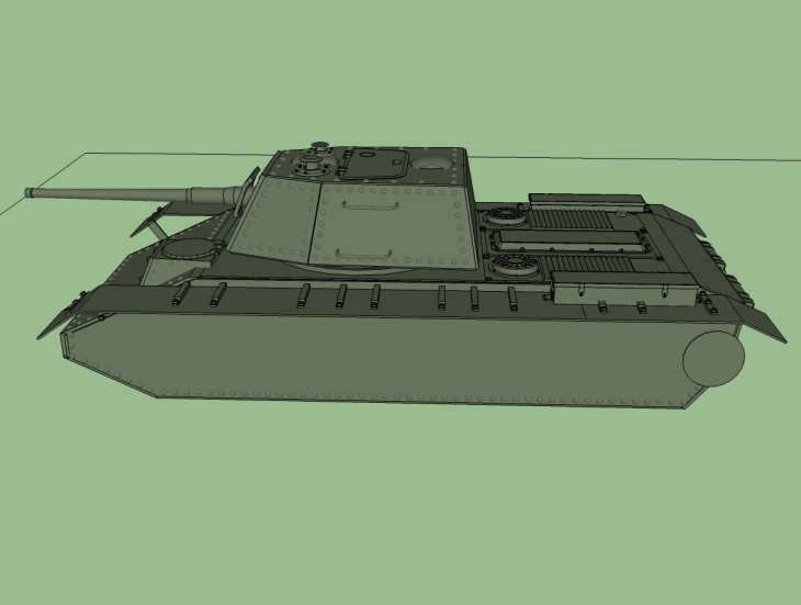 Весной 1940 года конструкторы Попов и Нухман предложили проекты сверхтяжёлых трёхбашенных танков прорыва ВЛ-С1, ВЛ-С2 и ВЛ-С3 Владимир Ленин