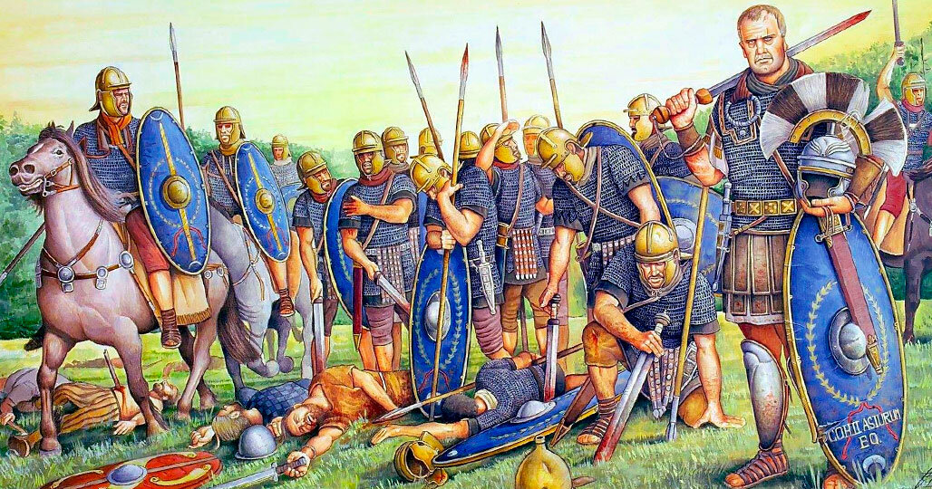 Военные походы римлян. Парфяне и римляне. Римское завоевание Британии. Римская армия в походе.