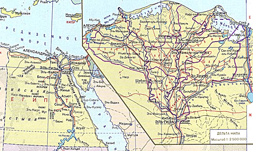 Карта египта с городами курортами