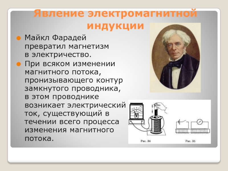 Явление электромагнитной индукции открыл в 1831 году. магнитная индукция