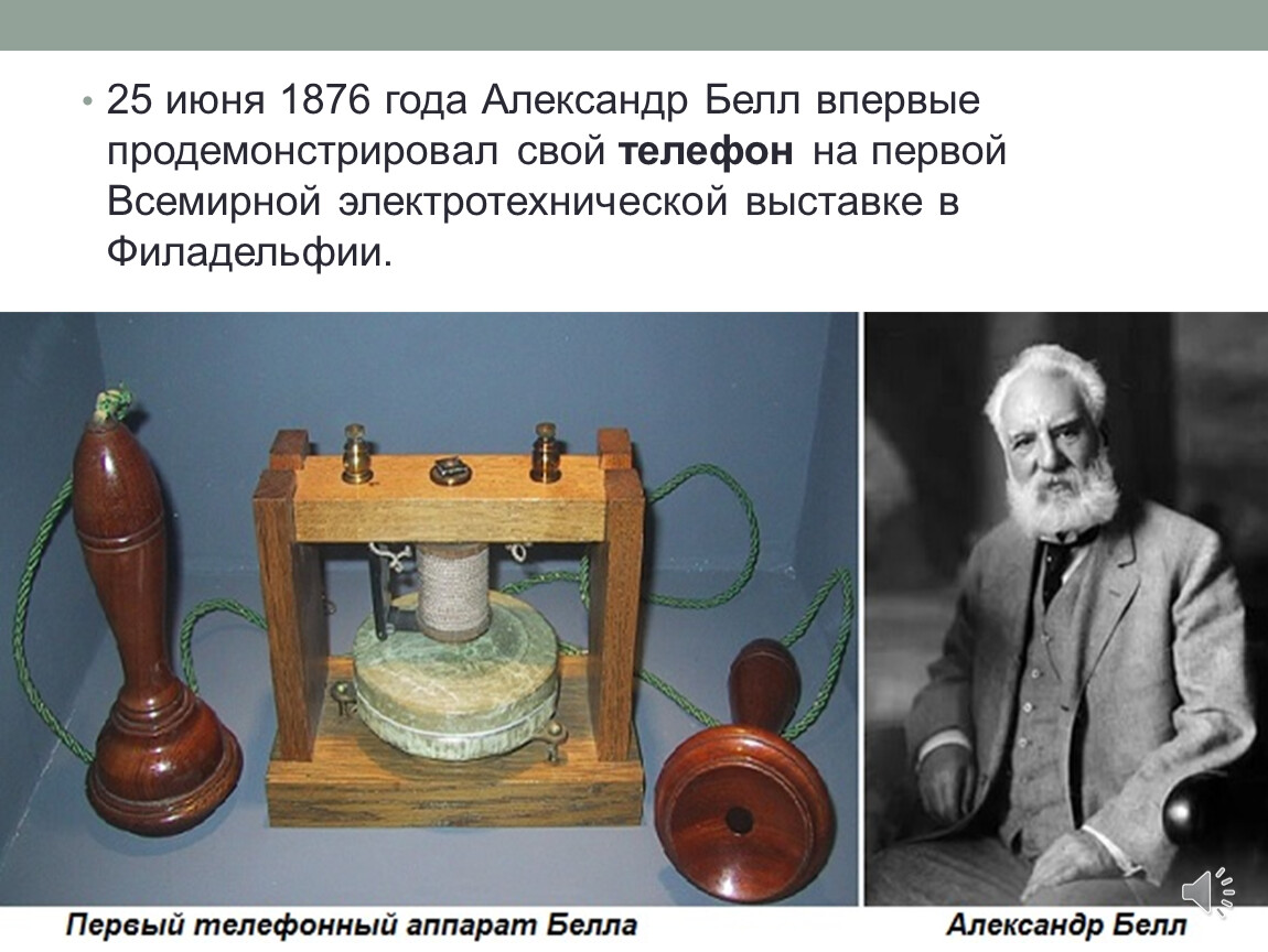 Когда появился самый первый телефон в мире