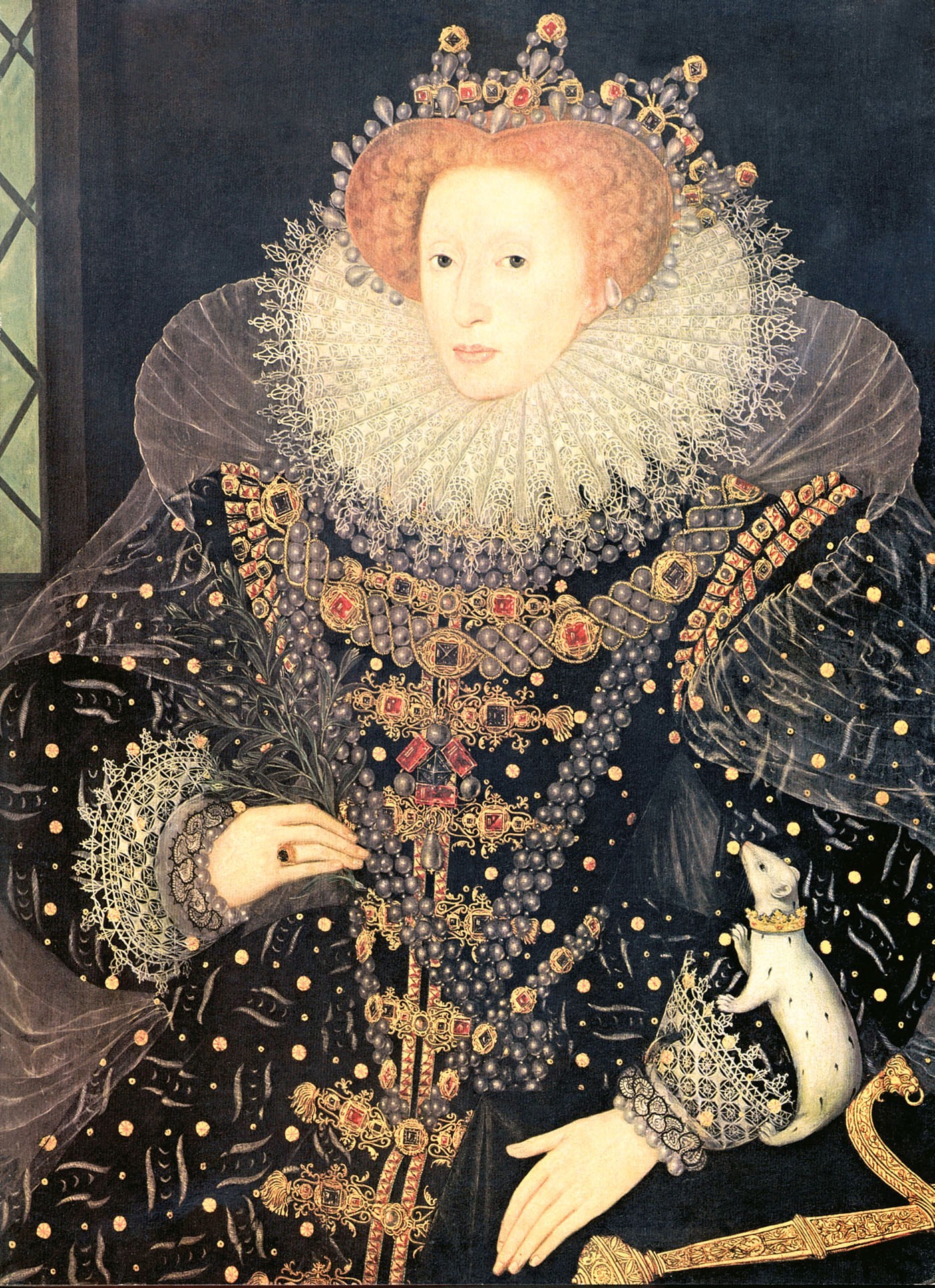 Николас Хиллиард портрет Елизаветы 1