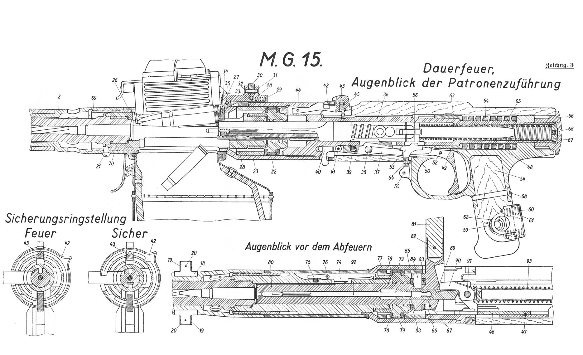 Mg схема. Мг 81 пулемет чертежи. MG-15 пулемёт чертеж. MG 15 чертеж. Мг15 пулемет чертежи.