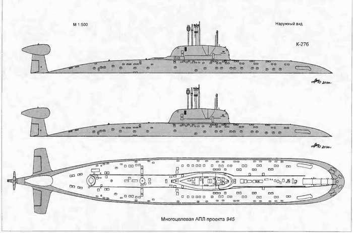 Четыре поколения подводных лодок