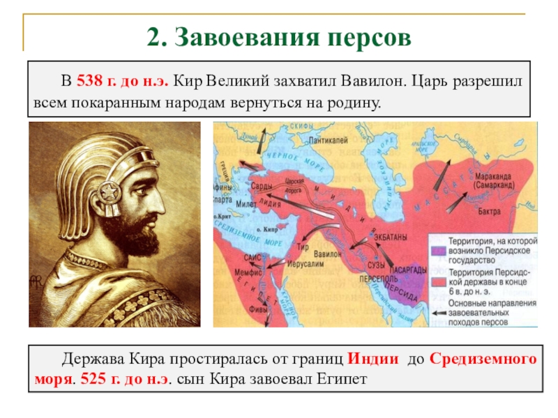 Кир великий - царь персии представитель династии ахеменидов